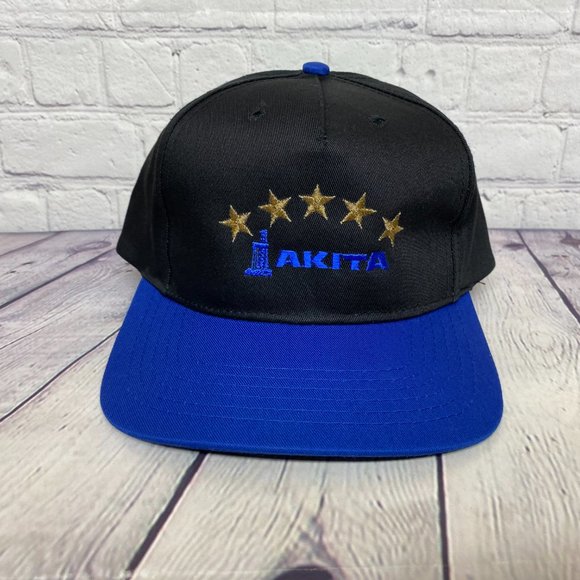 Oilfield Hat Cap Snapback Black Blue Akita Drilling Derrick Logo Driller Oil Gas - Picture 5 of 8